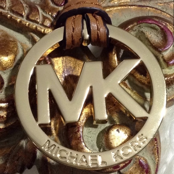 MICHAEL KORS • Leather Bag Charm Logo Ornament Accessory - Picture 3 of 4